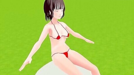 Toyota Nono Wearing A Mostly Naked Micro Bikini