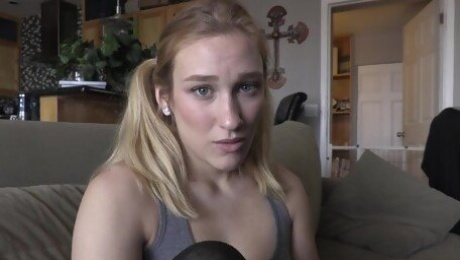 Kasey Miller with natural tits enjoys while being fucked - POV