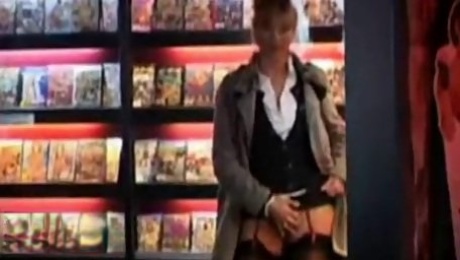 Good blowjob in the video store