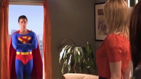 Superman's cock makes earth MILFs go crazy and crave his cumshot