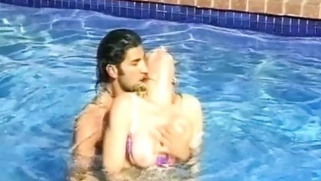 A sey German lady getting pounded deep in the pool