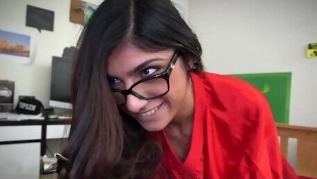 BANGBROS - Mia Khalifa Obsessed With Football QB Charlie Mac's BBC