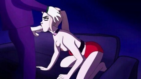 Harley Quinn Sucks Cock and Gets Fucked. Facial Cumshot Hentai