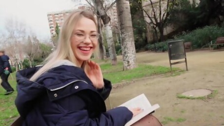 Blondie Nerd Loves Public Banging 1