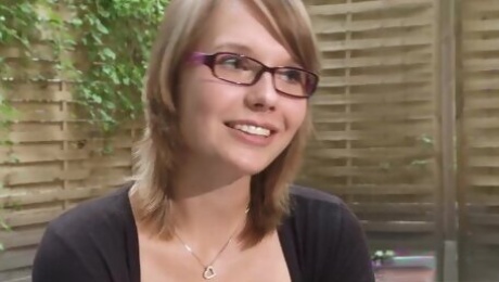 Lovely hussy in glasses interesting porn scene