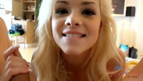 Video  Modest Elsa Jean's blonde xxx