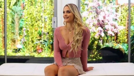 Blonde with nice tits Savvy screwed in the missionary pose